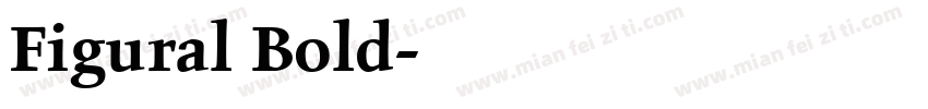 Figural Bold字体转换
